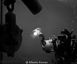 The block and my buddy.
In 1980's I and my team explored... by Alberto Romeo 
